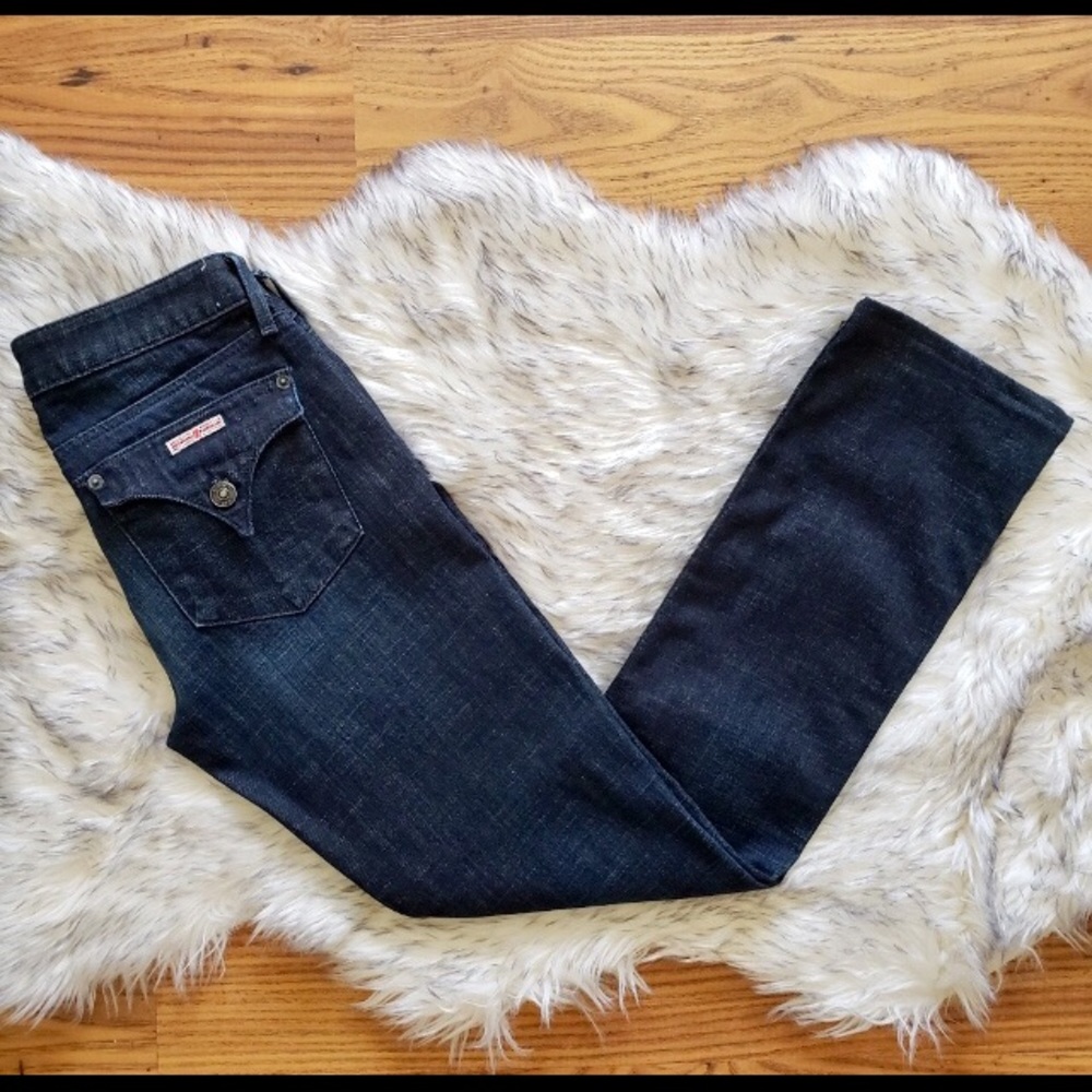 Hudson signature flap jeans